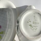 Digoin dishes and gravy boats, Floréal 60's model