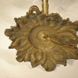 Bronze swan neck wall light 1900