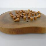Handcrafted Wooden Solitaire Game, Germany, 1970s