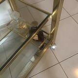 Trolley Hollywood Regency in glass and brass
