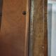 Large Art Deco bookcase wardrobe in mahogany and bronze.