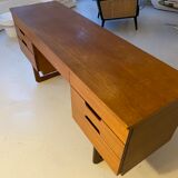 Teak desk by Gunther Hoffstead for Uniflex 1960