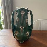 Large double-handled vase by Keller and Guérin de Lunéville