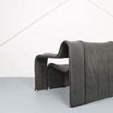 Danish design KEBE steeltube graphic upholstered lounge chair