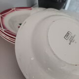 Lot de 6 assiettes creuses Digoin Sarreguemines