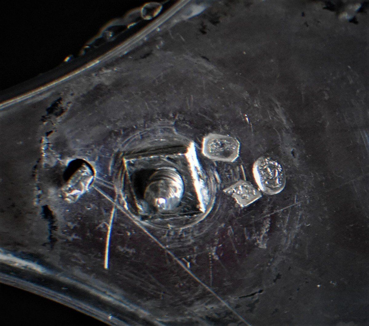 Salt shaker with double silver salters, Restoration period 1819-1838