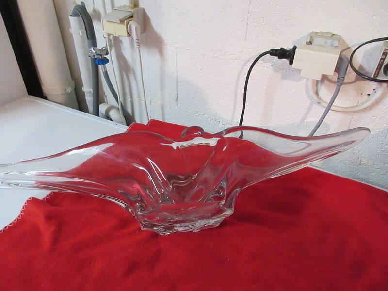 Antique crystal bowl "Cristallerie de Lorraine"