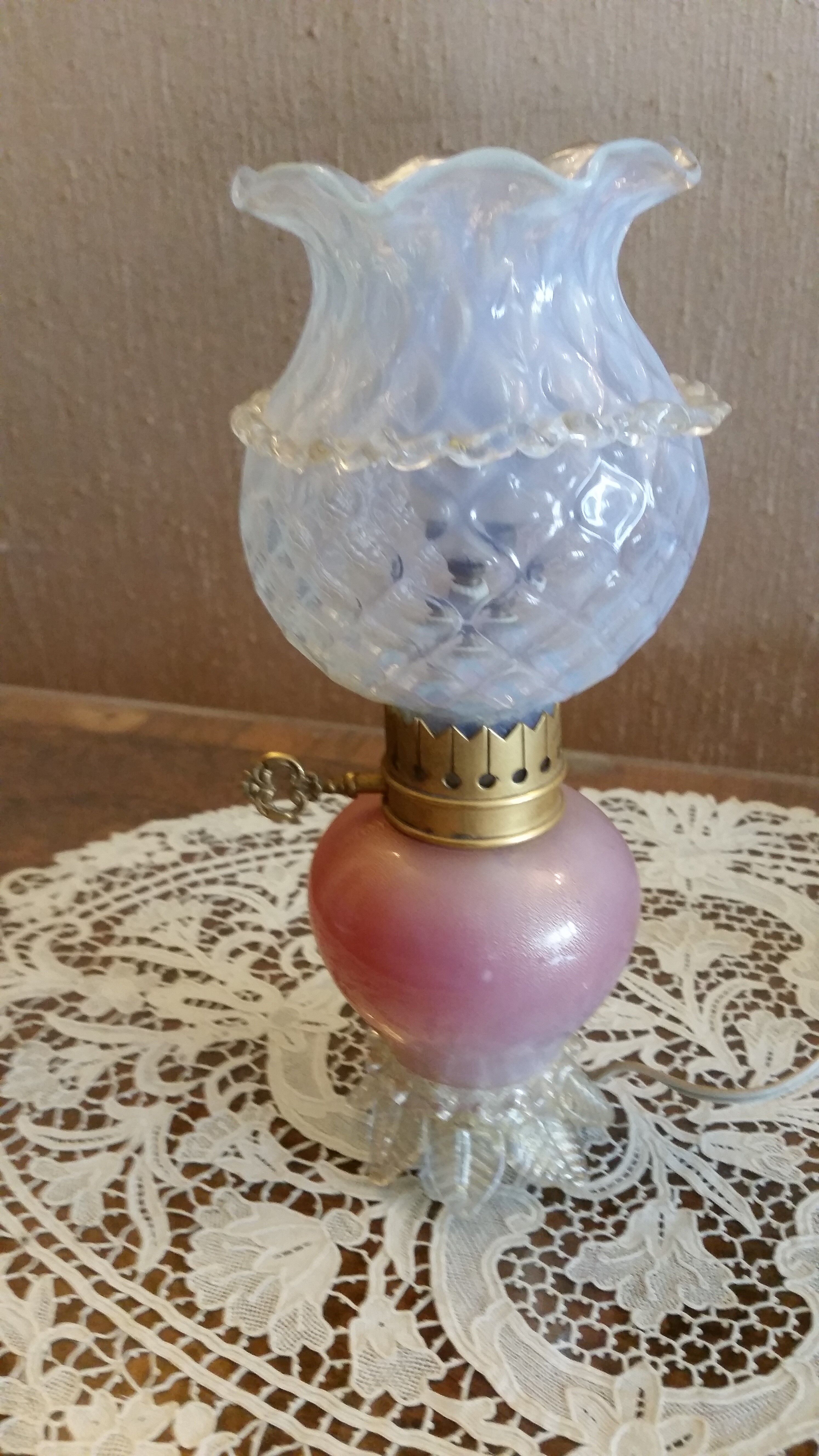 Murano crystal bedside lamp