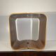 Paire de tabourets / tables d'appoint, palissandre aluminium, bois mutlipex