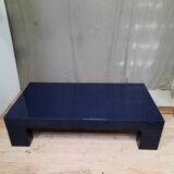 Blue lacquered coffee table