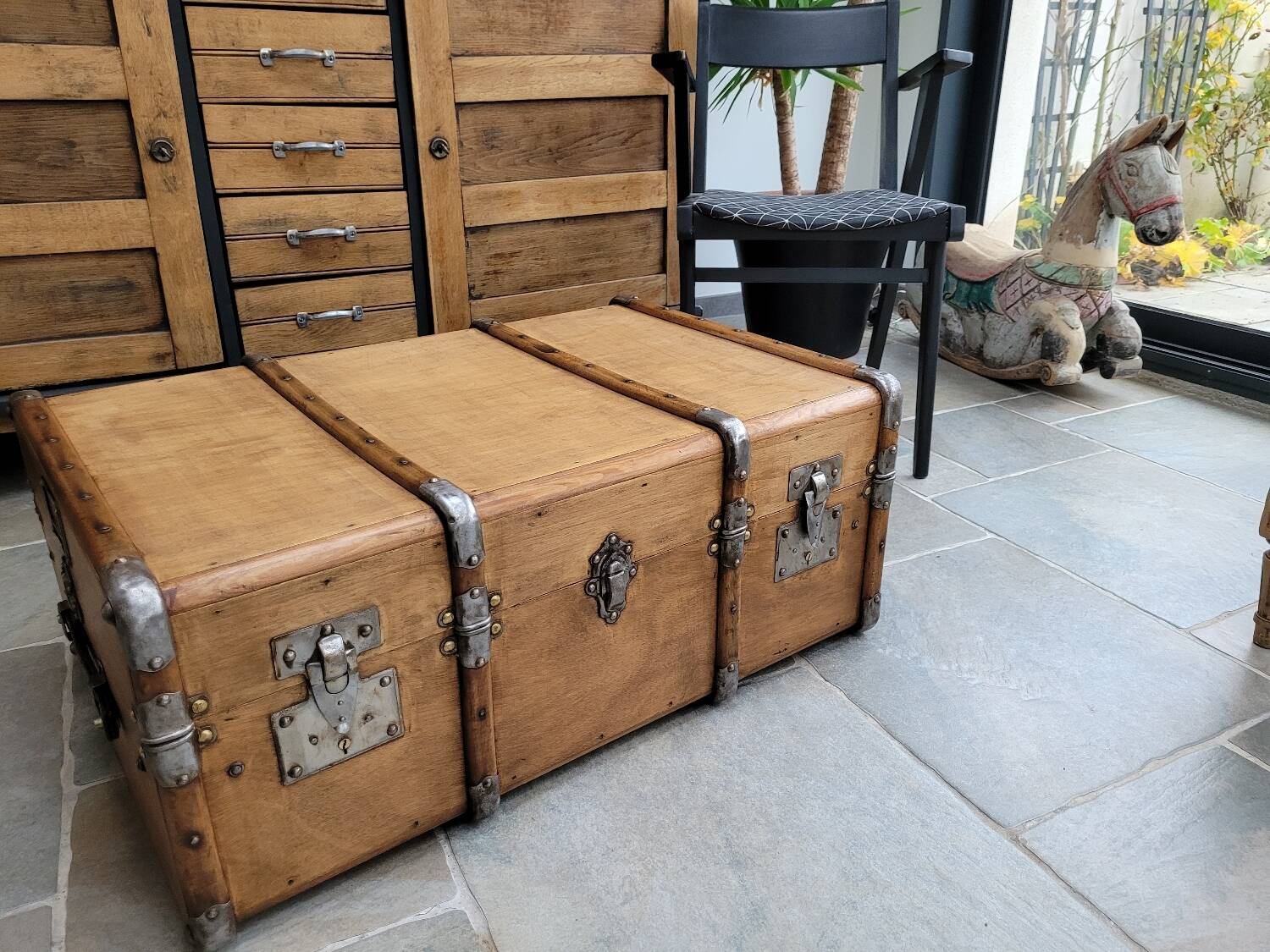 Malle en bois