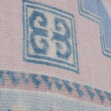 Vintage blue turkish Kars carpet, 1970s  95 x 137 cm