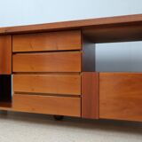 Vintage walnut sideboard Mobil Girgi 1970s
