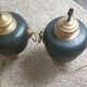 Paire de pieds de lampes anciens