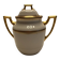 Antique sugar bowl porcelain from Limoges Paroutaud Frères P.P. Greek frieze gold