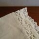 Lot 2 pillowcases embroidered and monogrammed MB old cotton 70 x 75