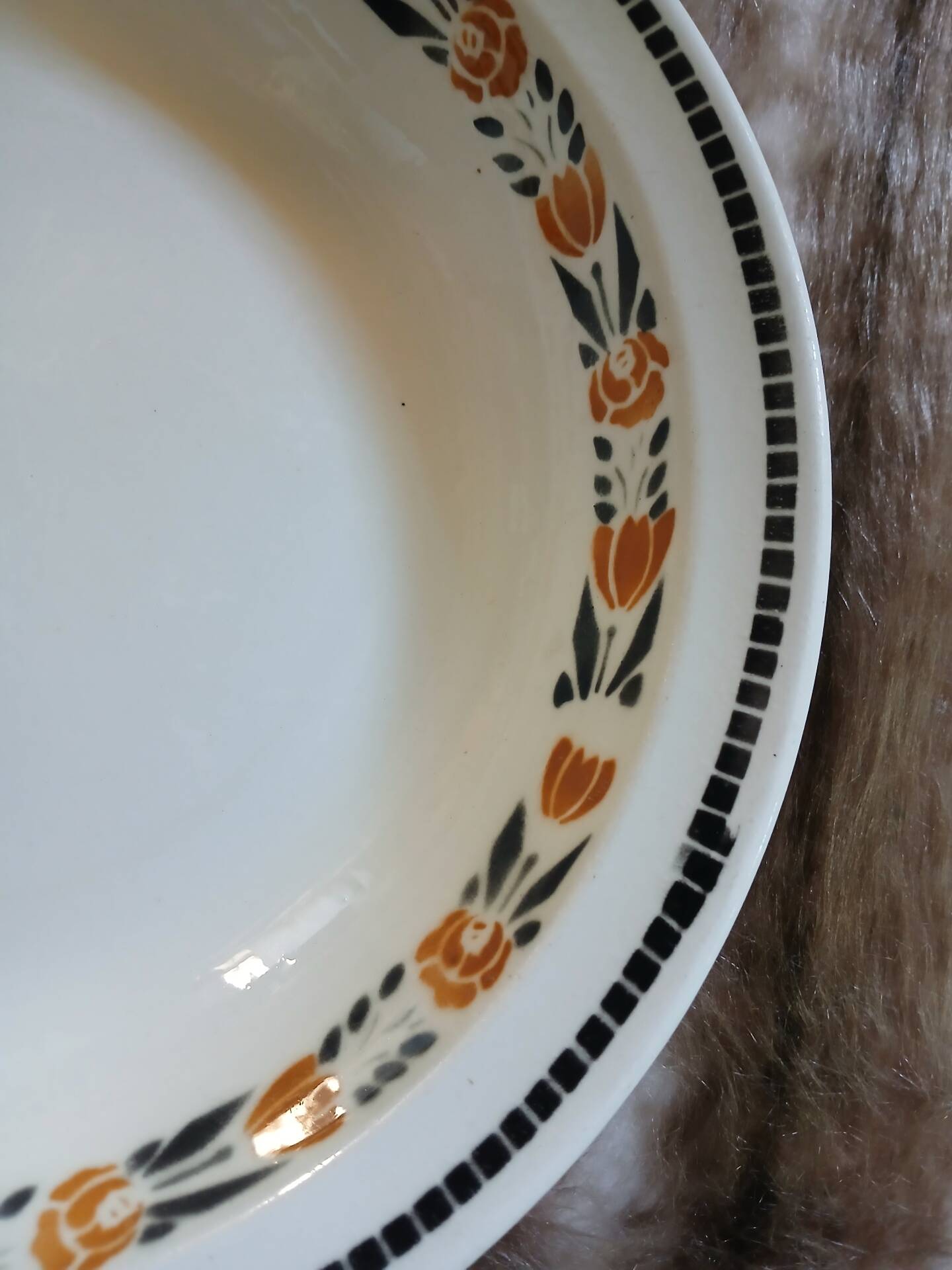 Old Badonviller plate "Denise"