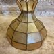 Vintage Art Deco pendant light in mother-of-pearl and brass, 1970s