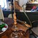 Antique lamp lectern in the shape of a harp - Louis XIV style