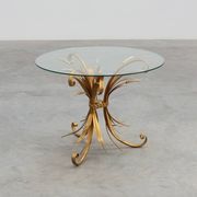 Table basse "Gerbe de blé" de style Coco Chanel, France 1960