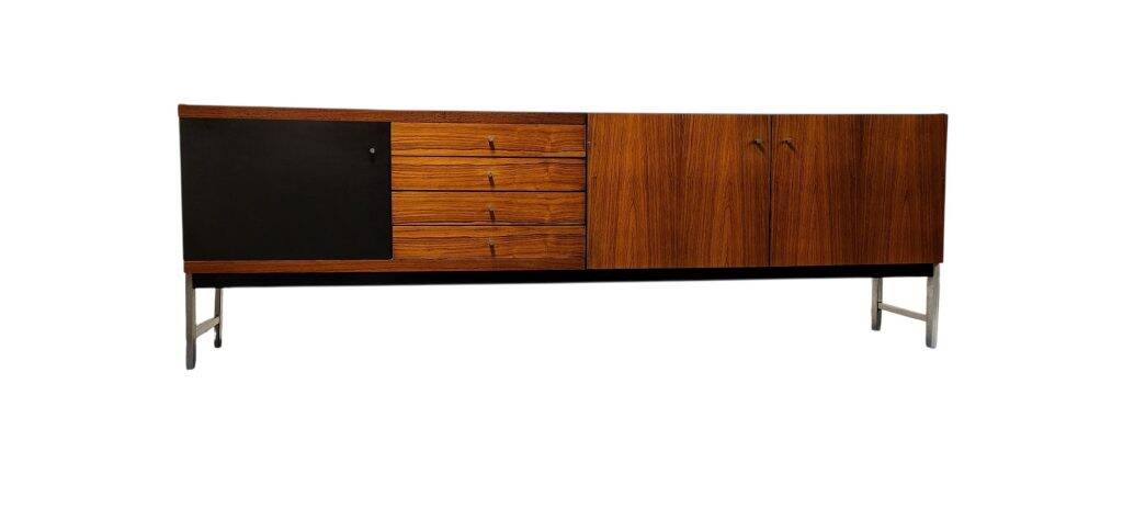 Buffet en placage de bois de rose 1960 – Fristho Franeker BDR-250 | Mobilier de design moderne du milieu du siècle
