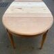 Renovated Louis Philippe round extendable dining table from the 18th century, 205cm.