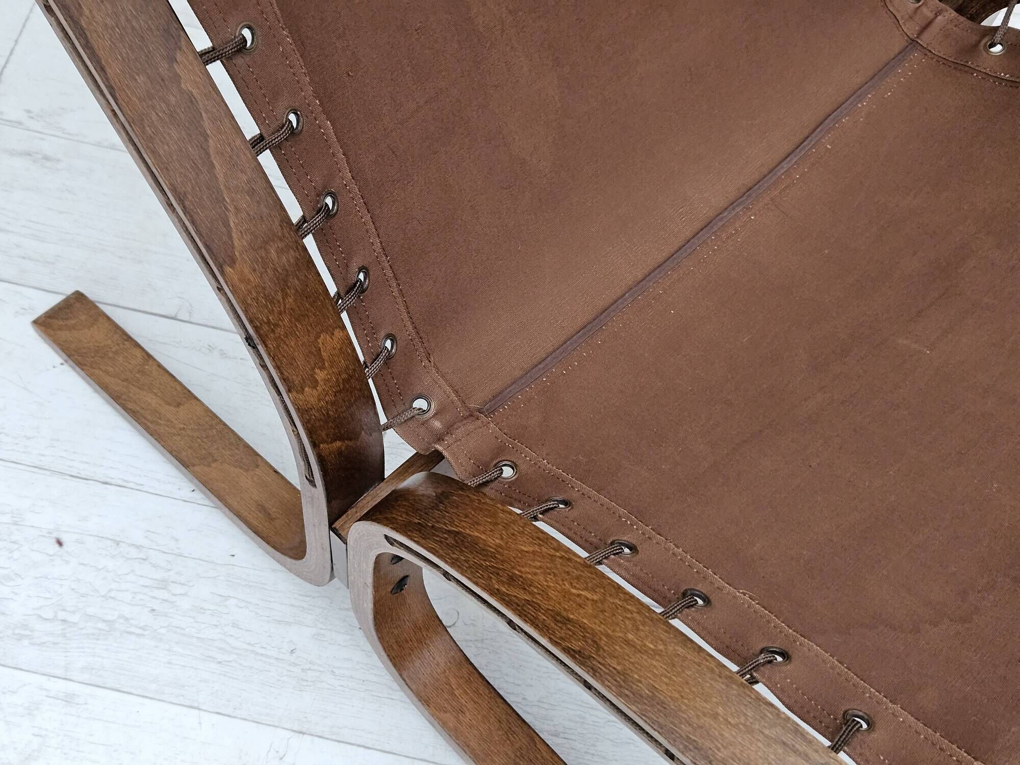 1970’s, Norwegian design, "Siesta" lounge chair by Ingmar Relling, leather, bentwood.