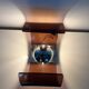 Space age plexiglass wall light.