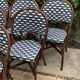 6 rattan bistro chairs