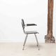Vintage chair Kho Liang Black and metal with armrests