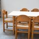 Table vintage Hank Lowenstein Padua et 6 chaises, des années 70