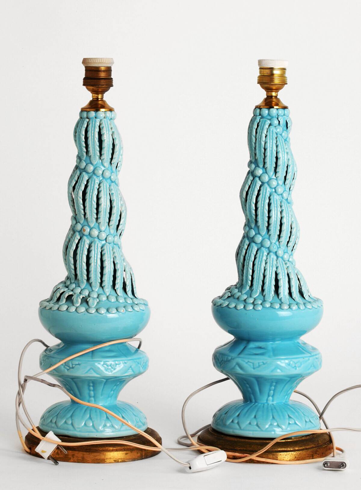Paire de lampes de Manises
