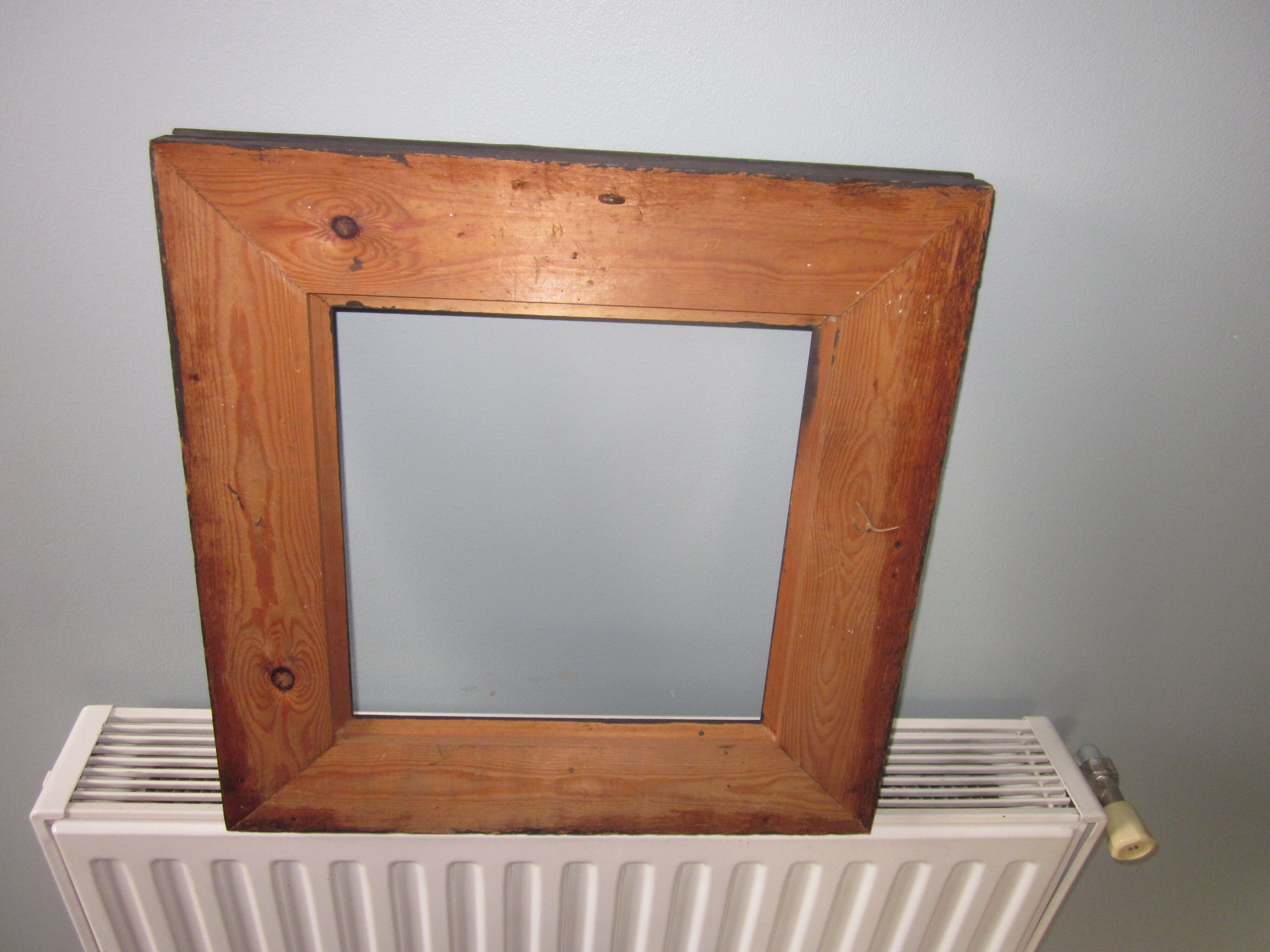 old painted wooden frame