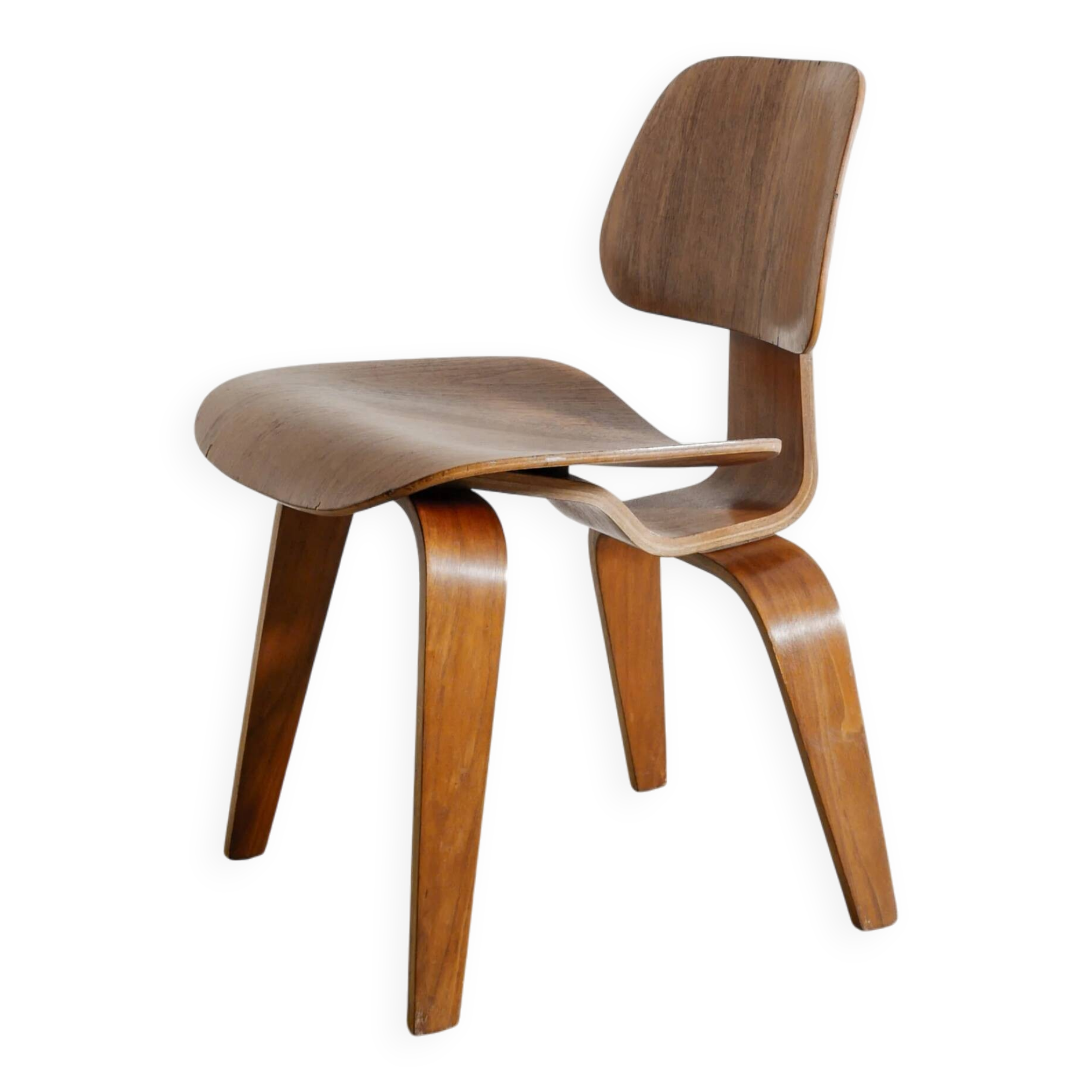 Vintage Mid Century Wooden Plywood Charles & Ray Eames "DCW" Chair, 1950s