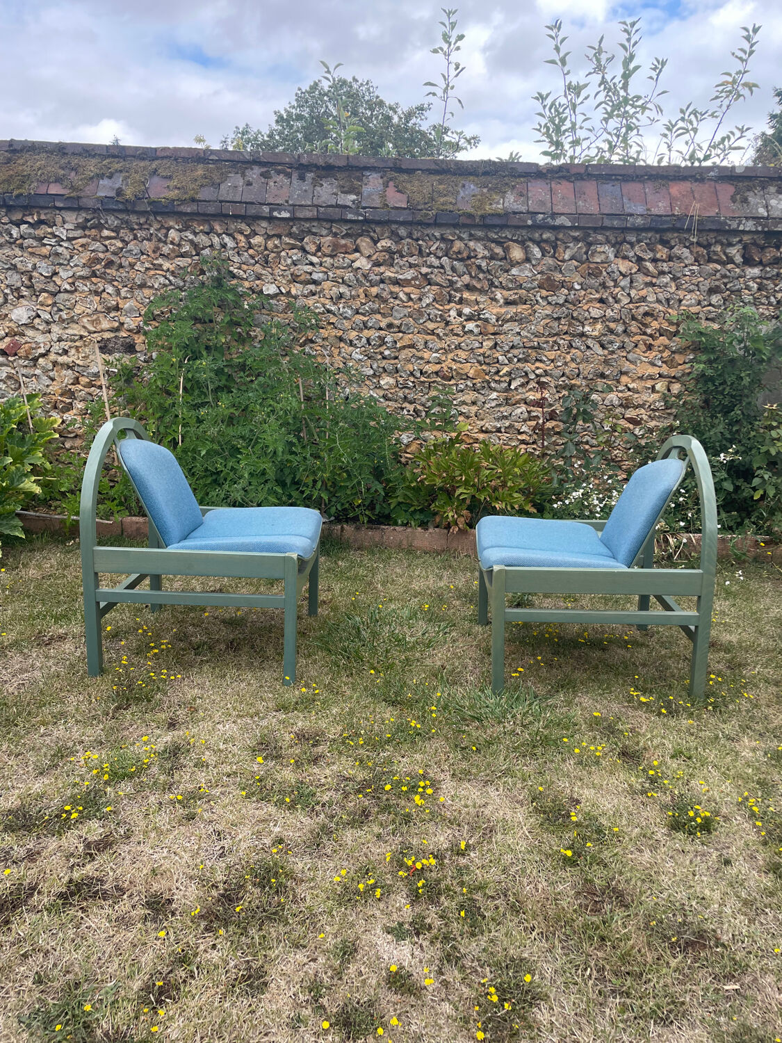 Pair of vintage Baumann armchairs, Argos model