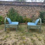 Pair of vintage Baumann armchairs, Argos model