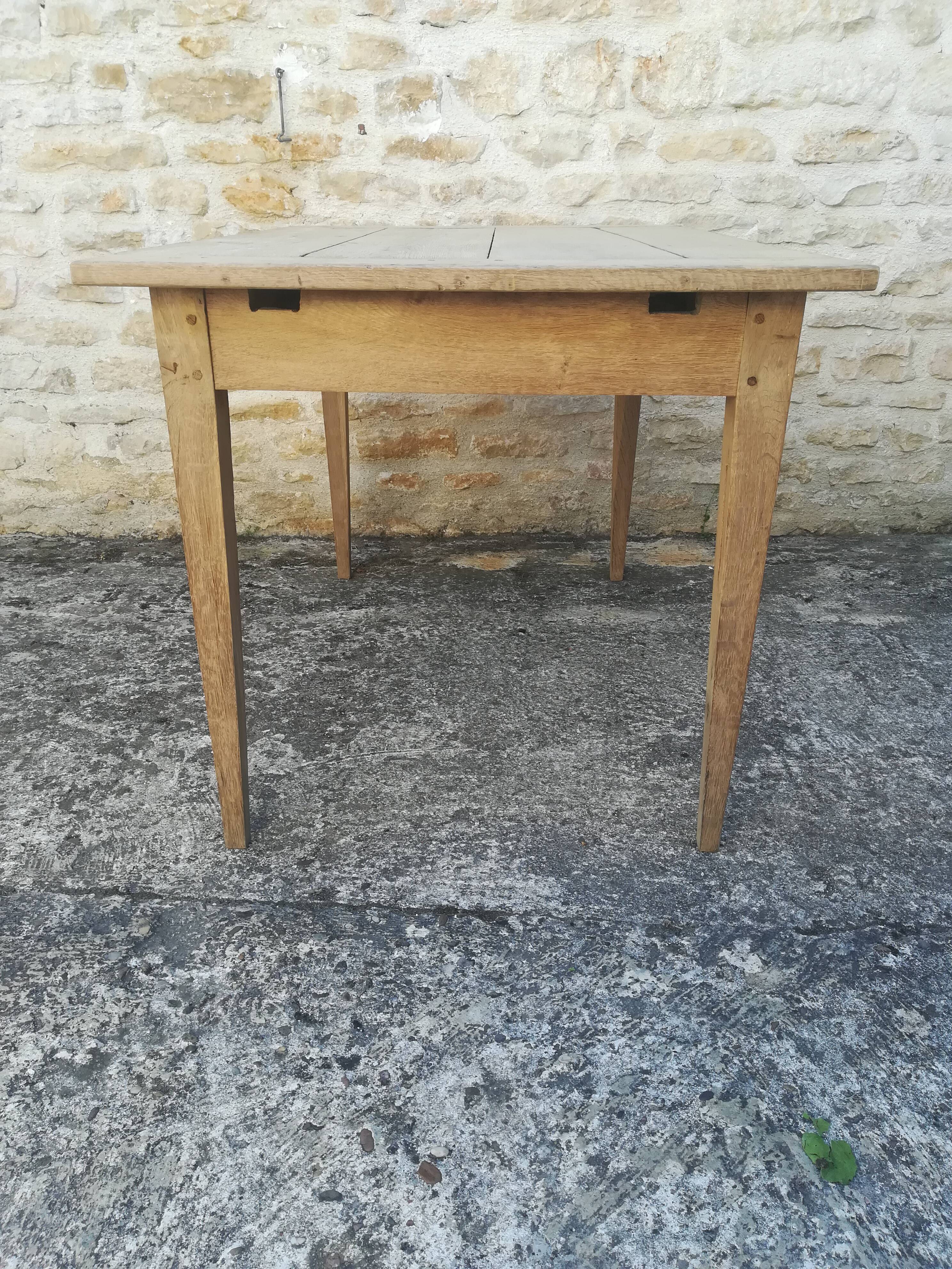 One drawer farm table