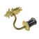 Wall lamp, rococo, brass, Sweden, 1960s