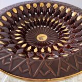 Large decorative openwork ceramic dish Vallauris 60s