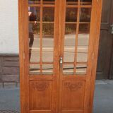 Glazed art deco gilded oak library