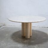 Vintage travertine dining table