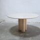 Vintage travertine dining table