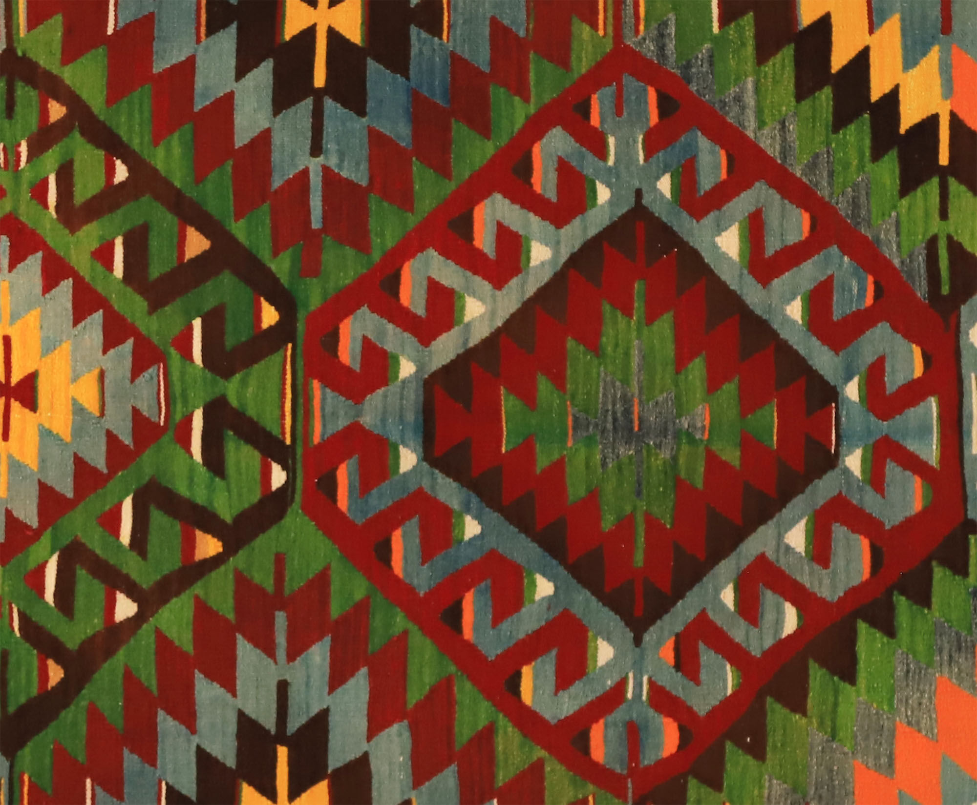 Anatolian handmade kilim rug 289 cm x 172 cm