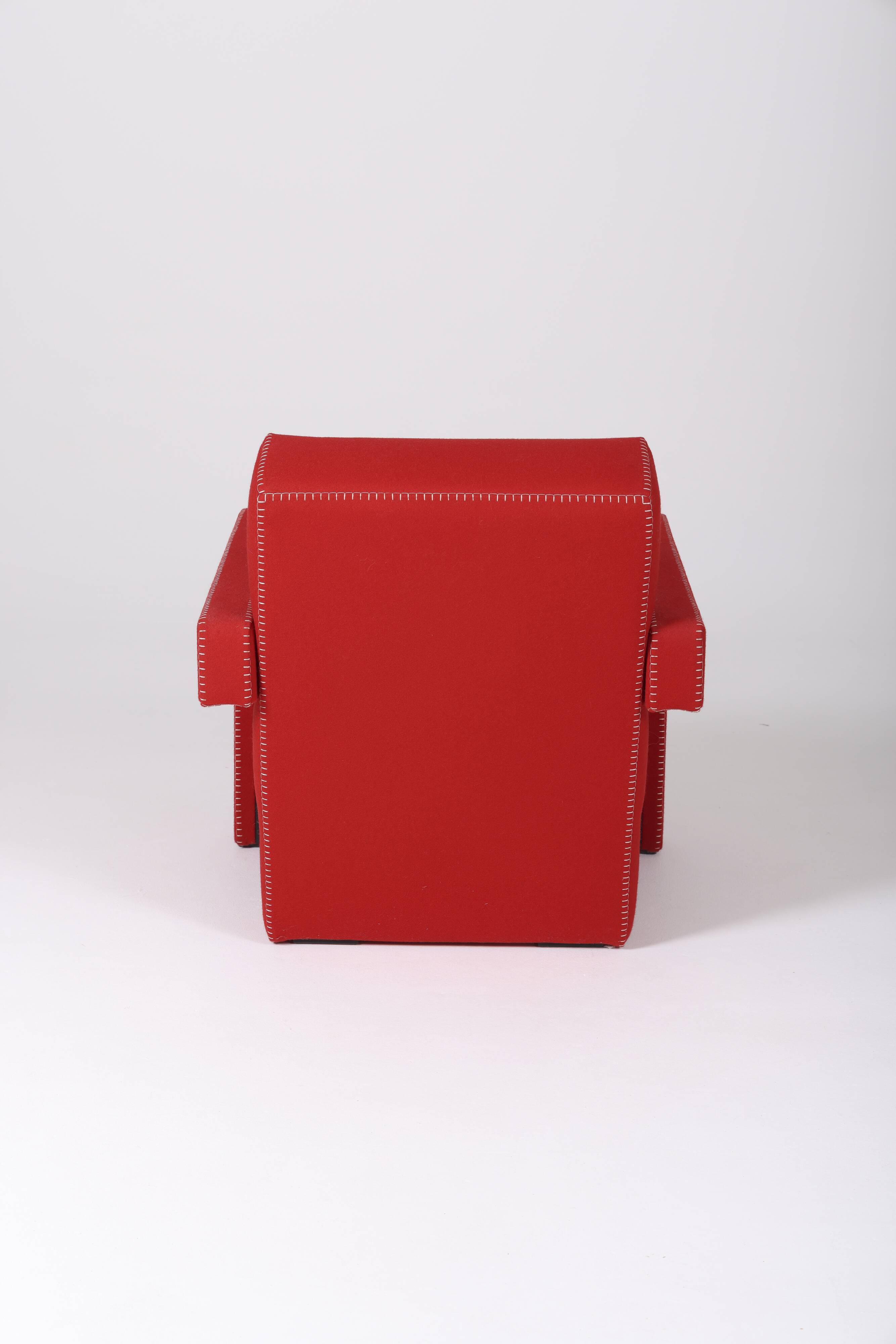 Utrecht armchair by Gerrit Reitveld edited by Cassina