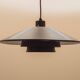 Danish pendant lamp with tiered metal shade, 1960s