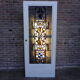 Porte intérieure avec vitrail art déco