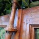 Glass window h141xl263 in oak 4 leaves
