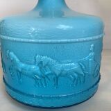 Blue opaline vase Italy