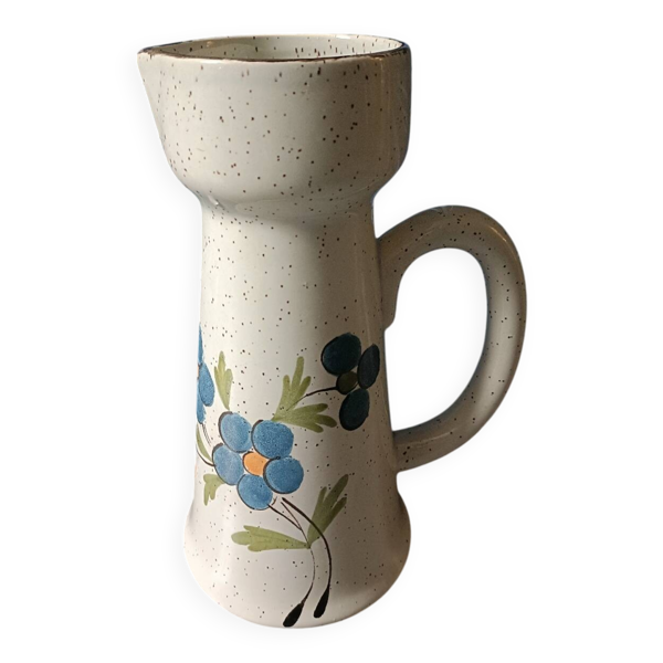Pichet fleurs bleues St Clément