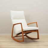 Beech rocking armchair, Danish design, 1970s, Denmark